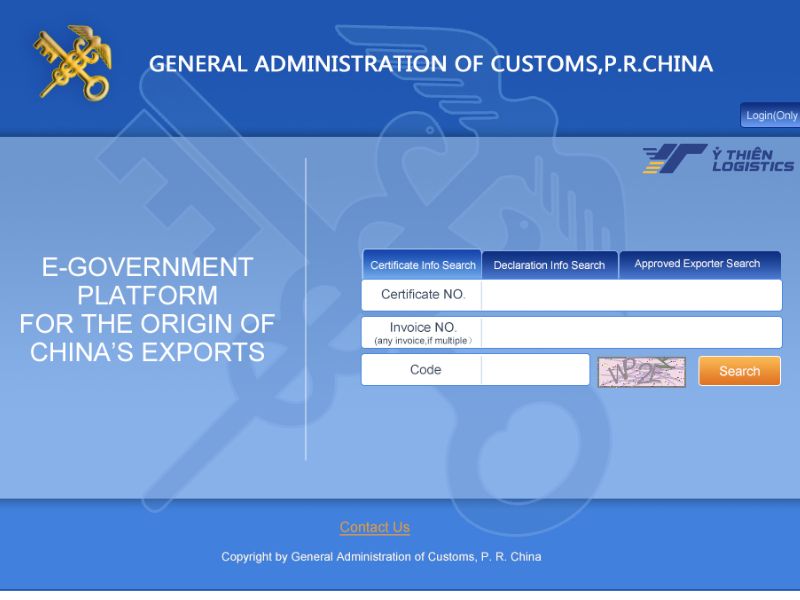 tra cứu C/O form E